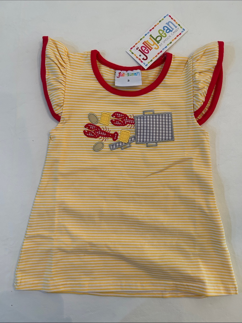 JellyBean by Smock Candy Crawfish Embroidery Tee